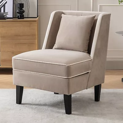 Modern Accent Fabric Chair Single Sofa Comfy Upholstered Arm Chair Living Room • $154.99