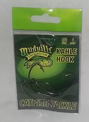 Mudville Catmaster 5/0 Kahle Hooks - 4 Pack Black Nickel (mdkahlehk5/0) • $11