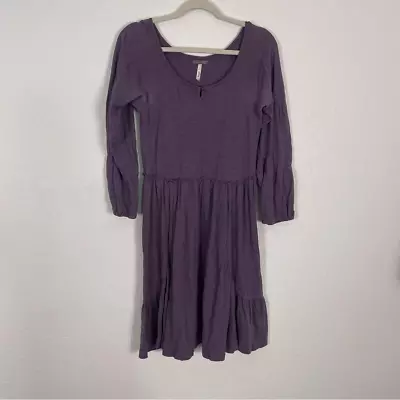 Matilda Jane Purple 3/4 Length Sleeve Scoop Neck Dress • $30