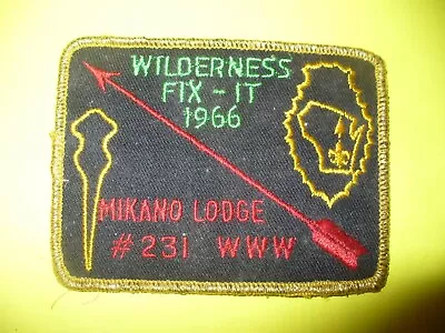 OA Mikano Lodge 231 1966 Wilderness Fix Itpp8524636 Kanwa Tho MilwaukeeWI • $8.74