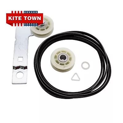 661570 & 279640 & W10837240 Dryer Drum Belt And Idler Pulley And Pulley Kit • $18.99