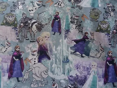 Custom Disney Princess Frozen Fabric By The 1/2 Yard 59 Inch Width • $6.99