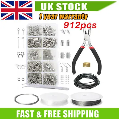 £8.99 • Buy Wire Findings Pliers Necklace Repair Set Jewellery Making Starter Kit Tool DIY