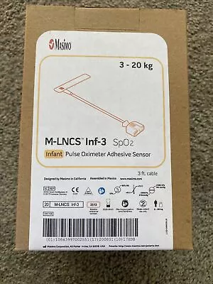 NIB Masimo M-LNCS Inf-3 SpO2 Infant Pulse Oximeter Adhesive Sensor #2513 • $49.99