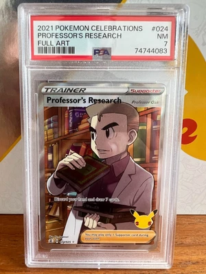 $9.99 • Buy Psa 7 Nm 2021 Pokemon Celebrations Professor's Research Full Art #024