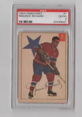 1954-55 PARKHURST PSA 2 Maurice Richard Montreal Canadiens #24 • $168.60