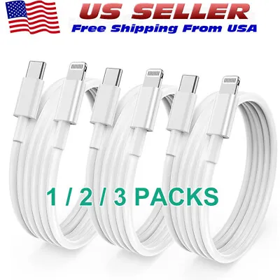 1~3PACK USB Data Fast Charger Cable Cord For Apple IPhone 5 6 7 8 X 11 12 13 MAX • $2.98