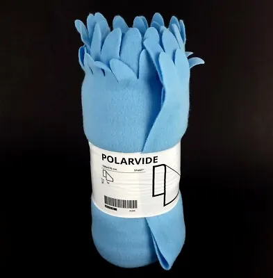 $17.99 • Buy Ikea Polarvide Fleece Throw Soft Light Blue 67  X 51  New  