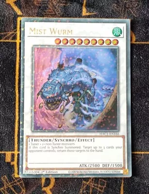 YUGIOH Mist Wurm (HAC1-EN166) Duel Terminal Ultra Parallel Rare 1st Edition NM • $12.63