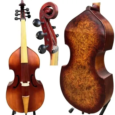 Baroque Style SONG Maestro 6 String 27  Viola Da Gamba bird's Eyes Back #14959 • $1299