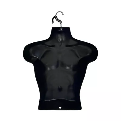 23''H Injection Molded Male Shirt Form Body Mannequin Swivel Hook  • $37.99