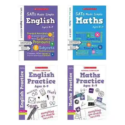 £16.95 • Buy NEW Scholastic SATs Practice & Revision 4 Book Pack, KS2 Year 4 Ages 8-9