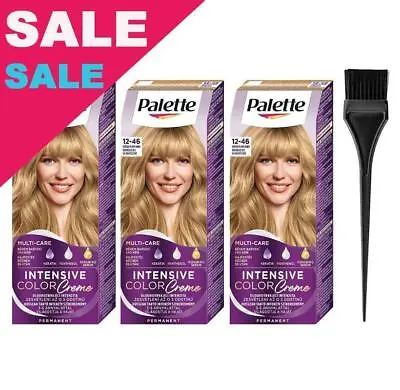 Schwarzkopf Palette Nude Light Blonde 12-46 Permanent Hair Color Pack Of 3 • £29.60