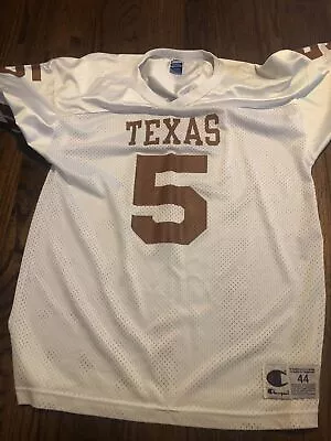 $27 • Buy Vintage Texas Longhorns Champion Jersey Size 44 Men Number 5 