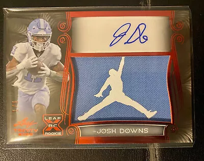 2023 Leaf Trinity JOSH DOWNS Rookie Jordan Jumpman Logo Patch Auto Autograph 1/1 • $249.99