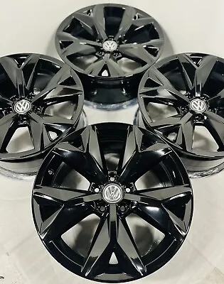 OEM 18” Volkswagen VW Atlas Prisma Factory Wheels Rims Full Set Black Gloss • $1049
