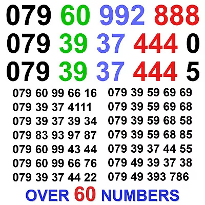Easy VIP Gold Mobile Phone Number Platinum Diamond SIM Card Silver Business New • £12.99