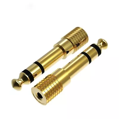 6.35mm To 3.5mm Stereo Audio Jack 1/4  Male To 1/8  Female Headphone Adapter • £3.37
