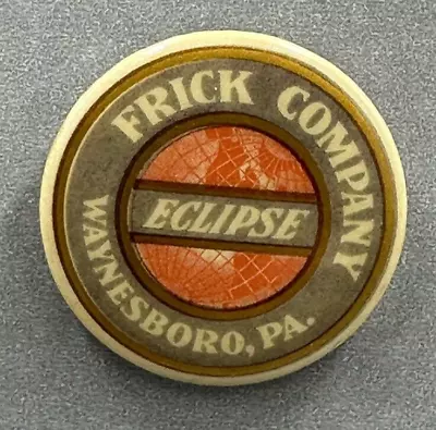 C 1910 ECLIPSE STEAM ENGINE Tractor FRICK Co FARM ADVERTISING Pin WAYNESBORO PA • $49.95