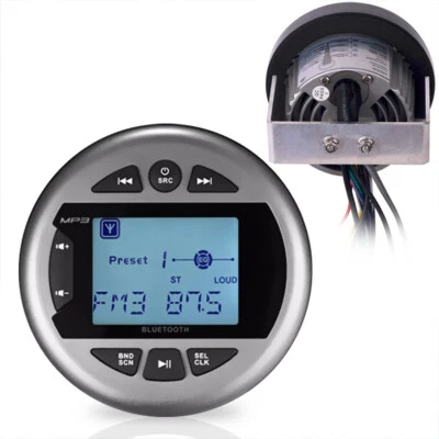 $60.99 • Buy Herdio Marine 4  Stereo Bluetooth USB Digital Radio Receiver For Boat ATV RZR