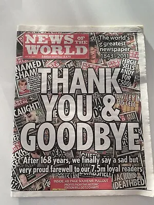 News Of The World Last Edition • £5.49