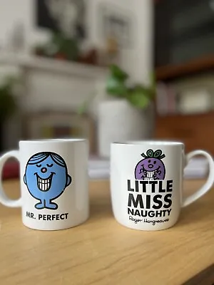 £12 • Buy Mr Perfect & Little Miss Naughty Mugs Roger Hargreaves’s Mr Men