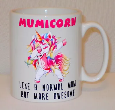 Mumicorn Unicorn Mug Can Personalise Funny Awesome Mum Mummy Mom Christmas Gift • £10.99