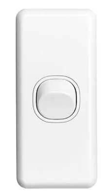 1 Gang Single Architrave Light Switch White SAA Clipsal Classic Style • $3