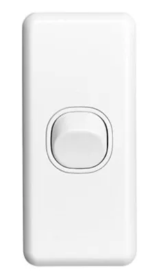 5 X Architrave 1 Gang Single Light Switch White SAA Clipsal Classic Style • $19