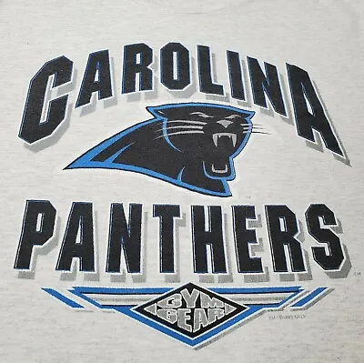 Vintage 90s Carolina Panthers Tshirt Gray NFL Football 1993 Size Large  • $54.50