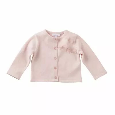 Mud Pie Baby Girl Spring Easter  Pink Bow Cardigan Sweater Size 6-9 Months NEW • $10