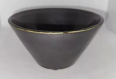 Vallauris Pottery Green Crackle Glaze Bowl • £4.99