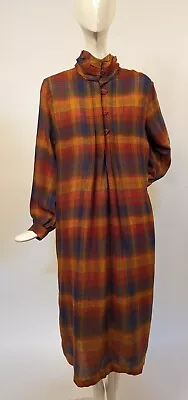 Vintage Late 1970’s Plaid Designer Dress By Lanvin • $185