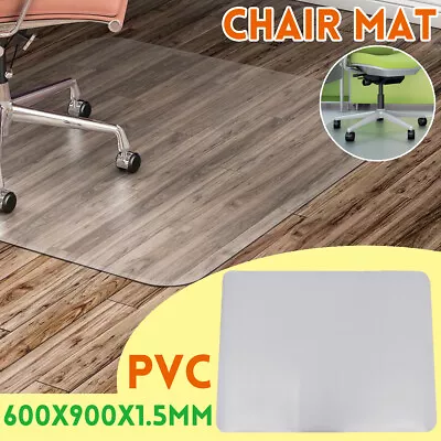 $25.99 • Buy  90X60cm Office Chair Mat Carpet Floor Protectors Home Room Computer Work PVC AU