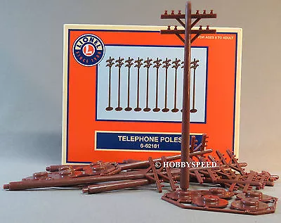 LIONEL FASTRACK TELEPHONE POLES Train Fasttrack Fast Track Phone 6-62181 NEW • $9.94