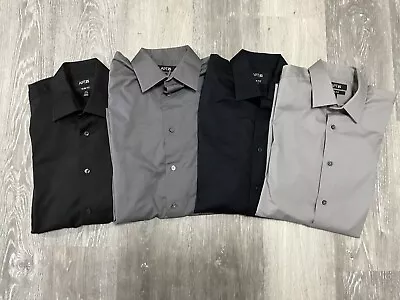 Apt 9 Dress Shirts Men’s Size 32/33 15 1/2 Slim-Fit Button Up - Lot Of 4 • $32.99