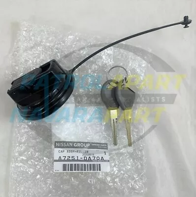 Genuine Nissan Navara D22 D40 D23 NP300 Locking Fuel Cap With Key (A7251DA70A) • $86.06