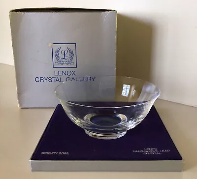 Lenox Crystal Gallery~Vintage 5 7/8” Serenity Bowl~Hand-Blown Crystal~Ca. 1970’s • $20