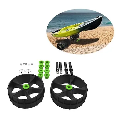 Upgrade 10  Tire Beach Wheel Kayak Canoe Boat Carrier Rack Cart Trolley Dolly • $39.96