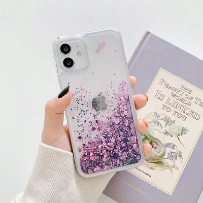 $8.63 • Buy Liquid Glitter Shockproof TPU Case Cover For IPhone 14 13 Pro Max XS XR 12 11 8