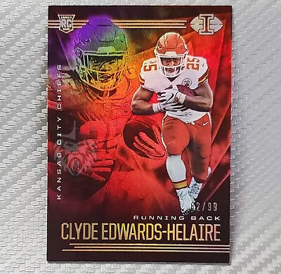 Clyde Edwards-Helaire RC SP /99 📈2020 Illusions Red Holo #15 Kansas City Chiefs • $9.95