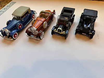 Lot Of 4 Diecast Plastic & Metal Classic Model Cars • $39