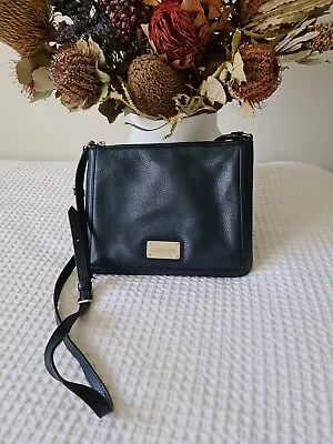 OROTON Mystical Navy Leather Crossbody Bag Like NEW Condition • $100