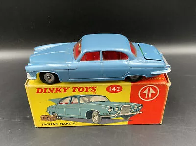 Dinky 142 Jaguar Mark X - Excellent In Very Good Original Box With Luggage • £85