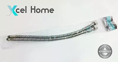 £5.99 • Buy Xcel Home M10 X 1/2  / 3/8  BSP Sink/ Basin Monobloc Tap Connectors Flexi Pipe 
