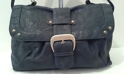 Mossimo Supply Co. Women's Handbag Navy Faux Leather Material   (GT005K) • $11.99