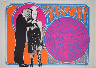 $59.99 • Buy Grateful Dead Jefferson Airplane Busted Rock Concert Poster By Stanley Mouse
