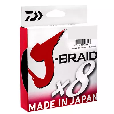 Daiwa J Braid X8 500m Multi-coloured Braided Fishing Line @ Otto's TW • $89.99