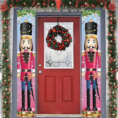 $2.46 • Buy Nutcracker Christmas Decorations Outdoor Indoor Xmas Banners Hanging Sign Decor