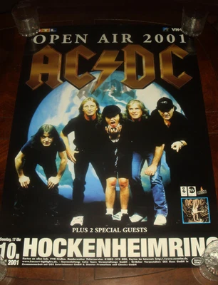 $149.99 • Buy Rare AC/DC HOCKENHEIMRING GERMANY 2001 CONCERT POSTER - NMINT Angus Young AC DC